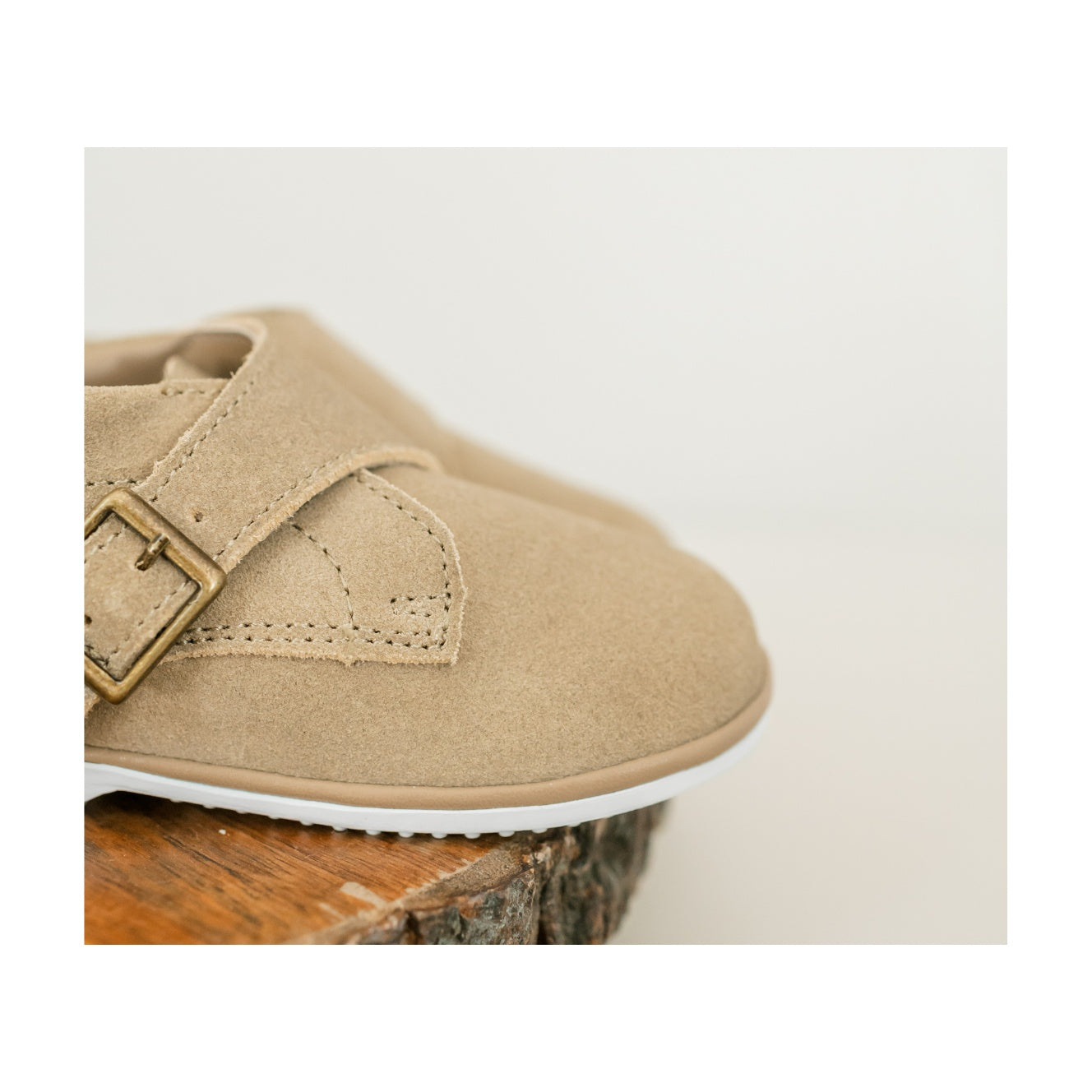 Finch Boy's Buckled Leather Boot (Baby) - Khaki